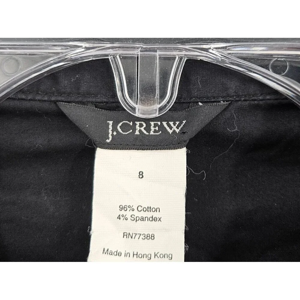 J. Crew Womens Sz 8 Back Lightweight 5 Button 3/4 Sleeve Jacket w/ Pockets - Picture 3 of 3